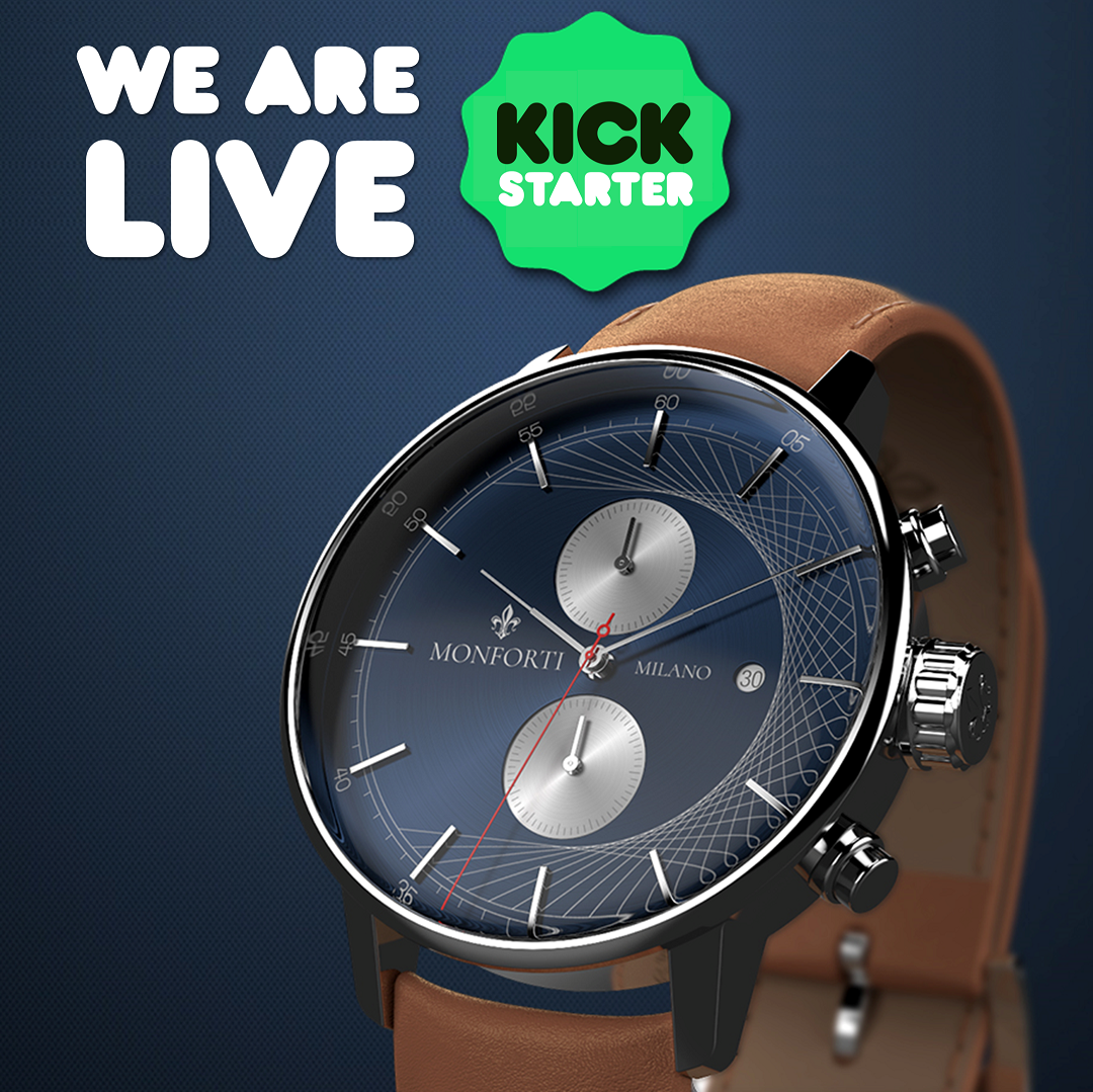 Kickstarter Live now - Italian Design watches Inspired by Leonardo da Vinci