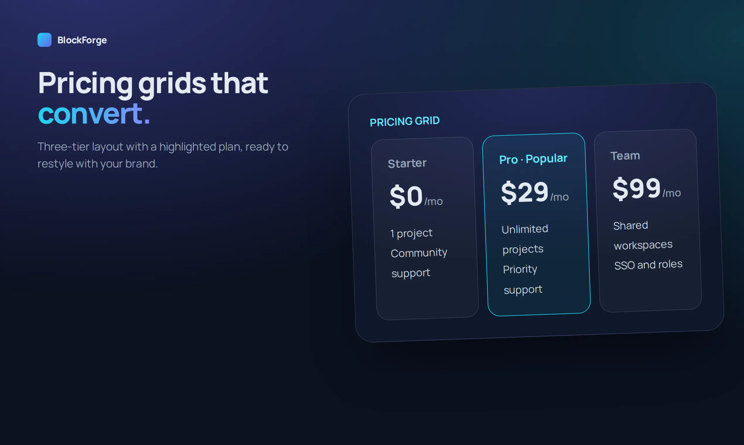 Tailwind SaaS UI Block Library gallery image