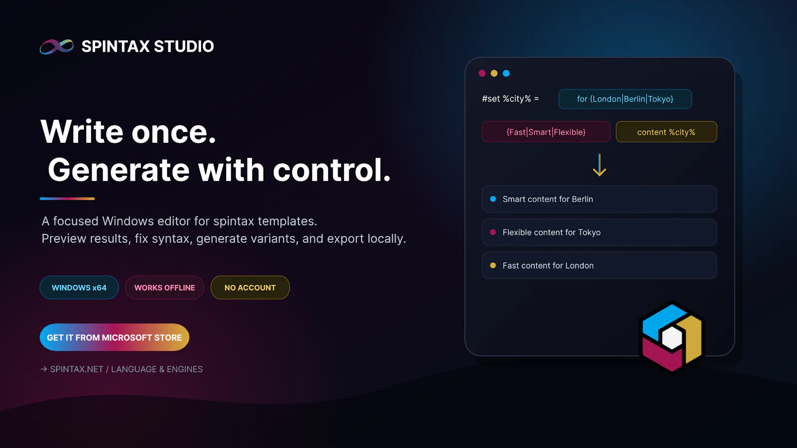 Spintax Studio screenshot 1