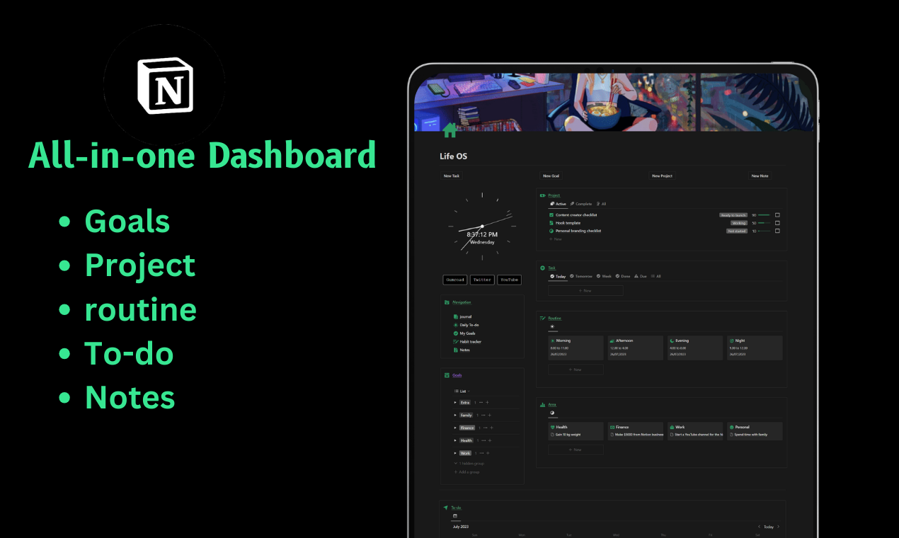 Life OS Dashboard gallery image