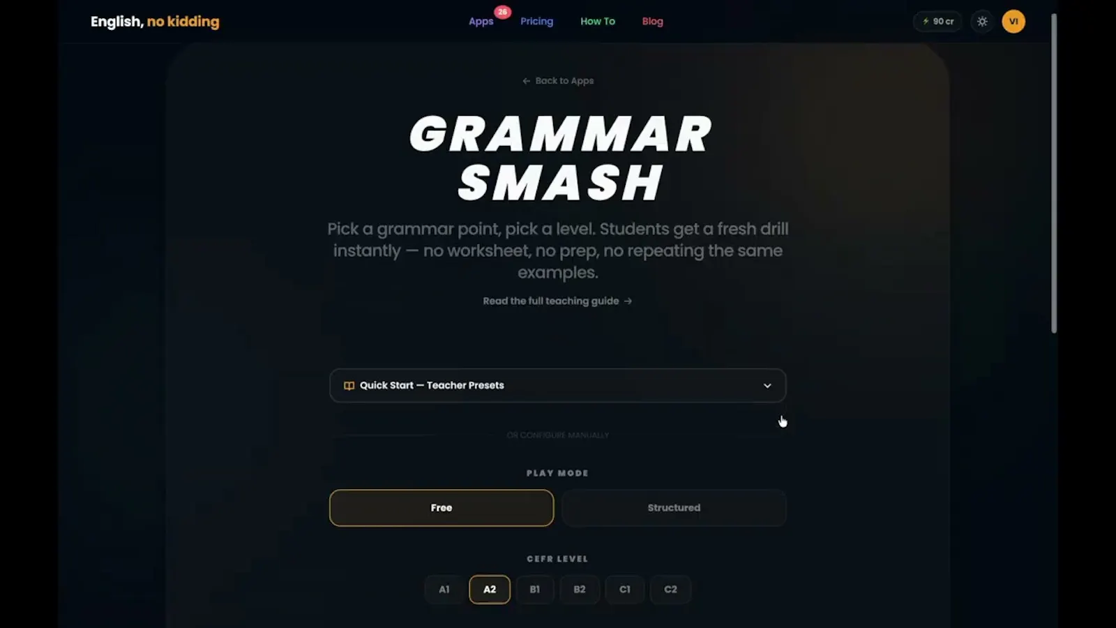English No Kidding. AI fuelled ESL tools screenshot 1 (video preview)