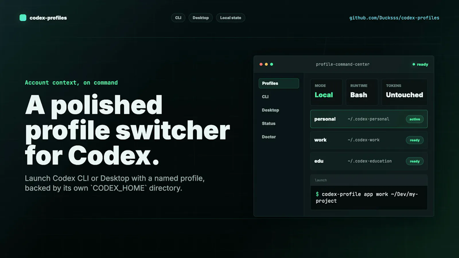 codex-profiles screenshot 2
