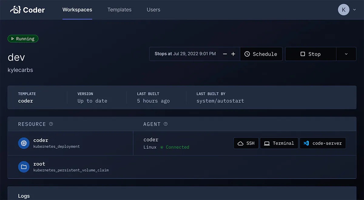 Programmatrice - Alternativa di codespaces autogestita che funziona su qualsiasi cloud media 2