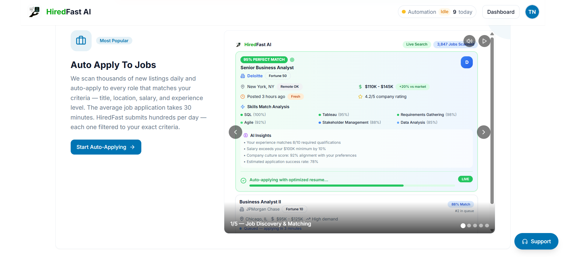 AI-powered job search automation engine gallery image