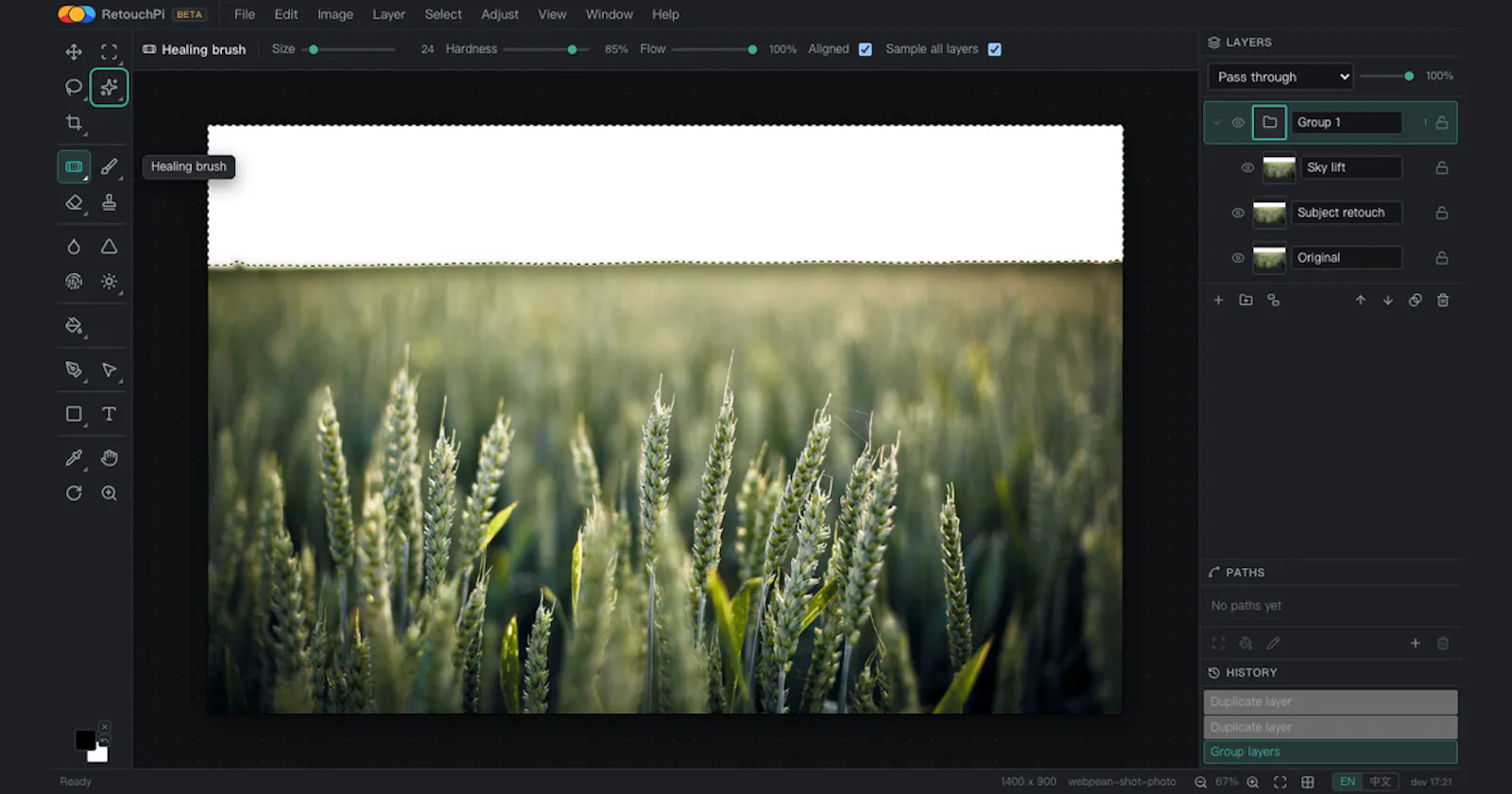 RetouchPi screenshot 1
