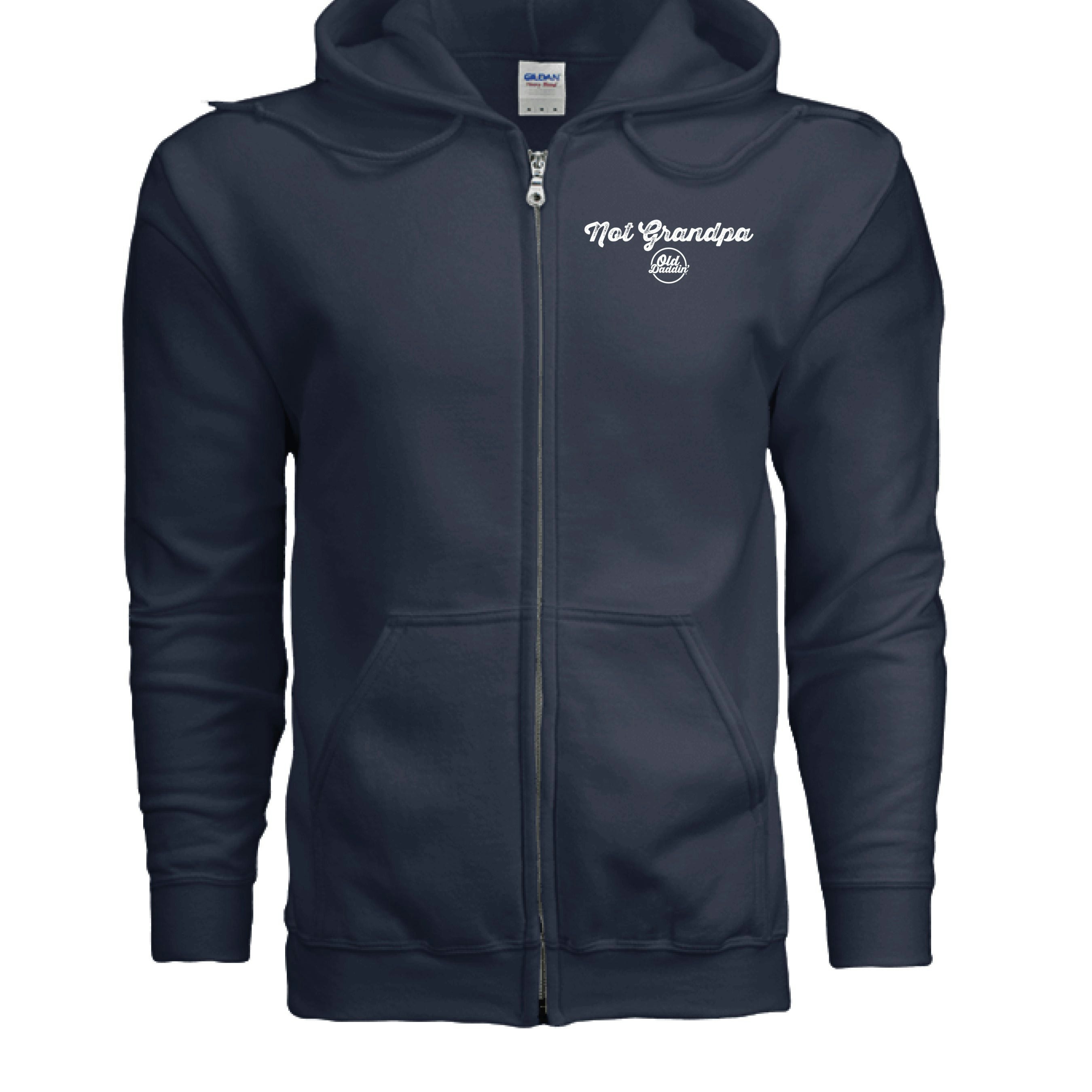 Not Grandpa Zip UP Hoodie - Old Daddin' gallery image