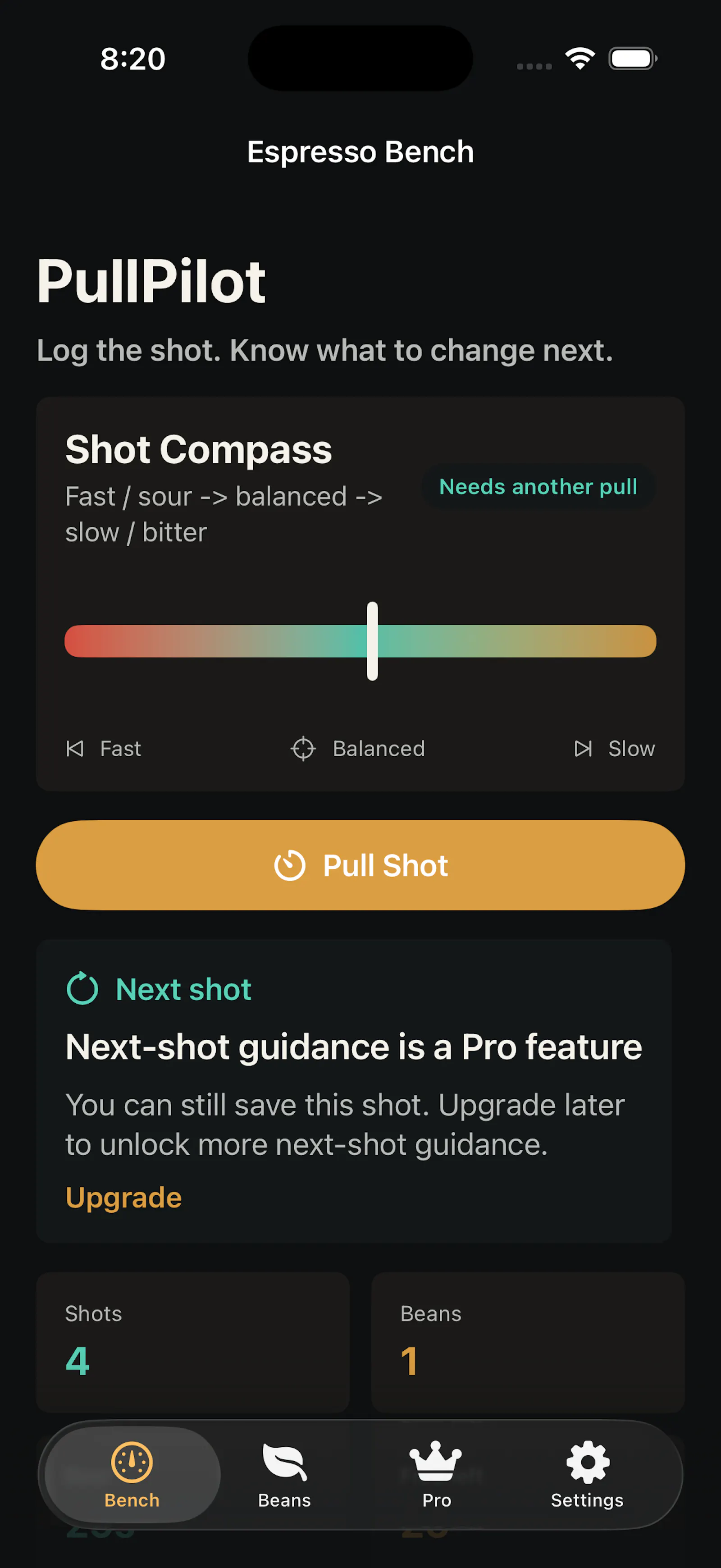PullPilot: Espresso Dial-In screenshot 2