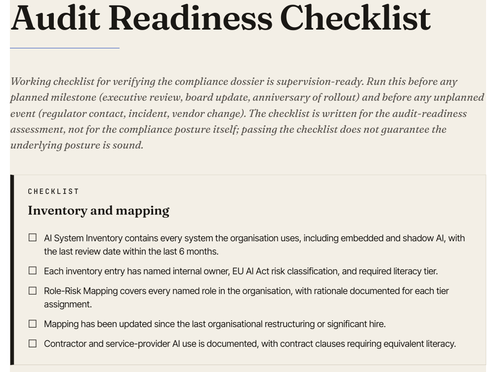 EU AI Act Articlr 4 AI Compliance Pack gallery image
