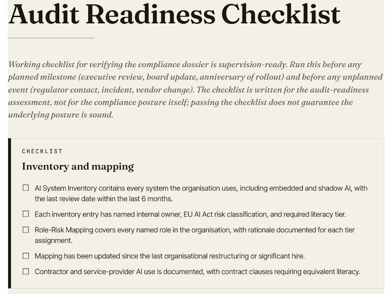 EU AI Act Articlr 4 AI Compliance Pack screenshot 6