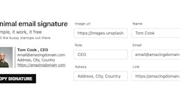 Minimal Email Signature media 2
