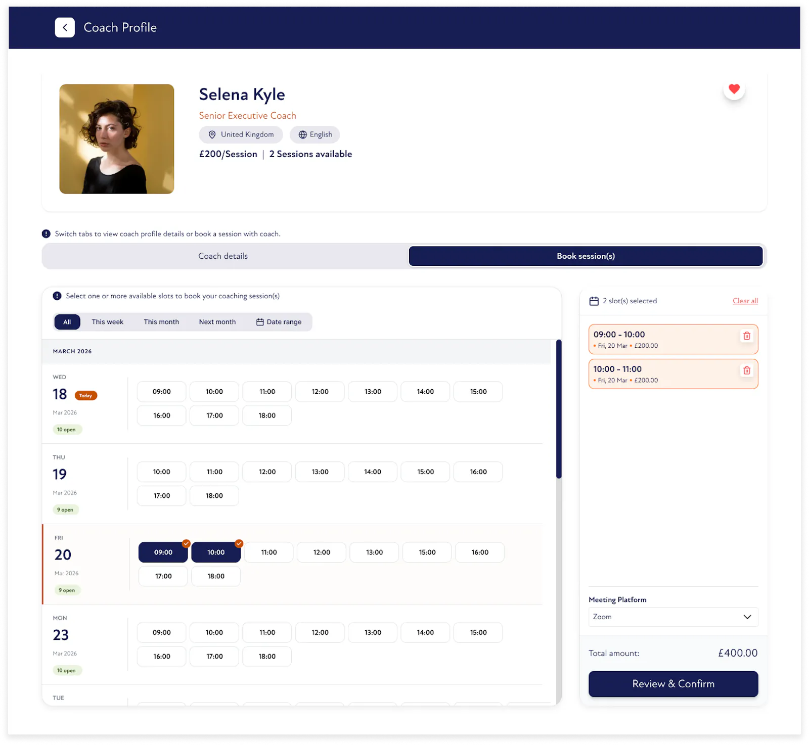 myonlinecoach screenshot 3