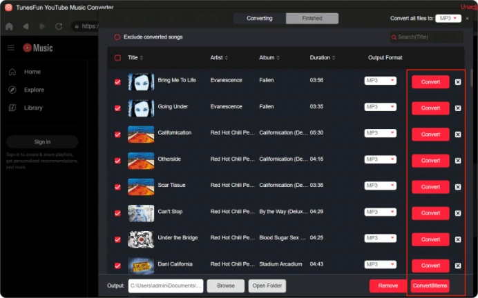 Tunesfun YouTube Music Converter media 3