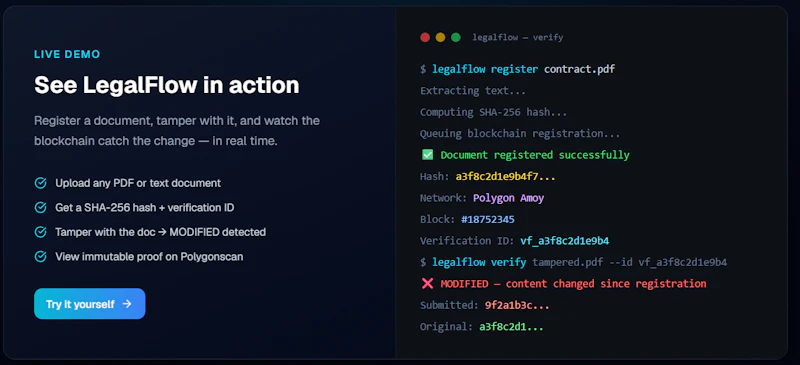 LegalFlow screenshot 1