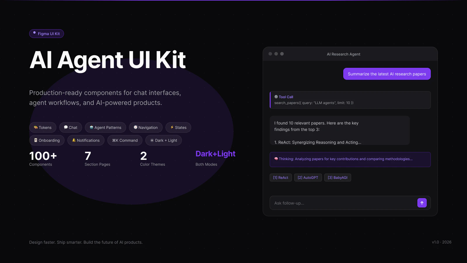 AI Agent UI Kit screenshot 1