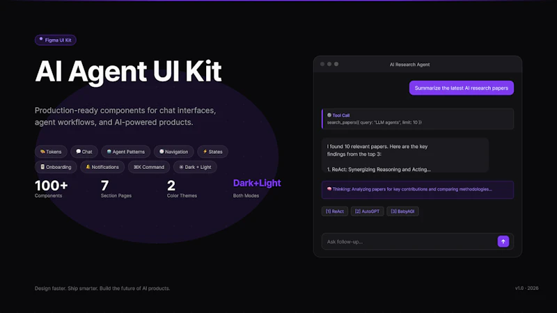 AI Agent UI Kit screenshot 1