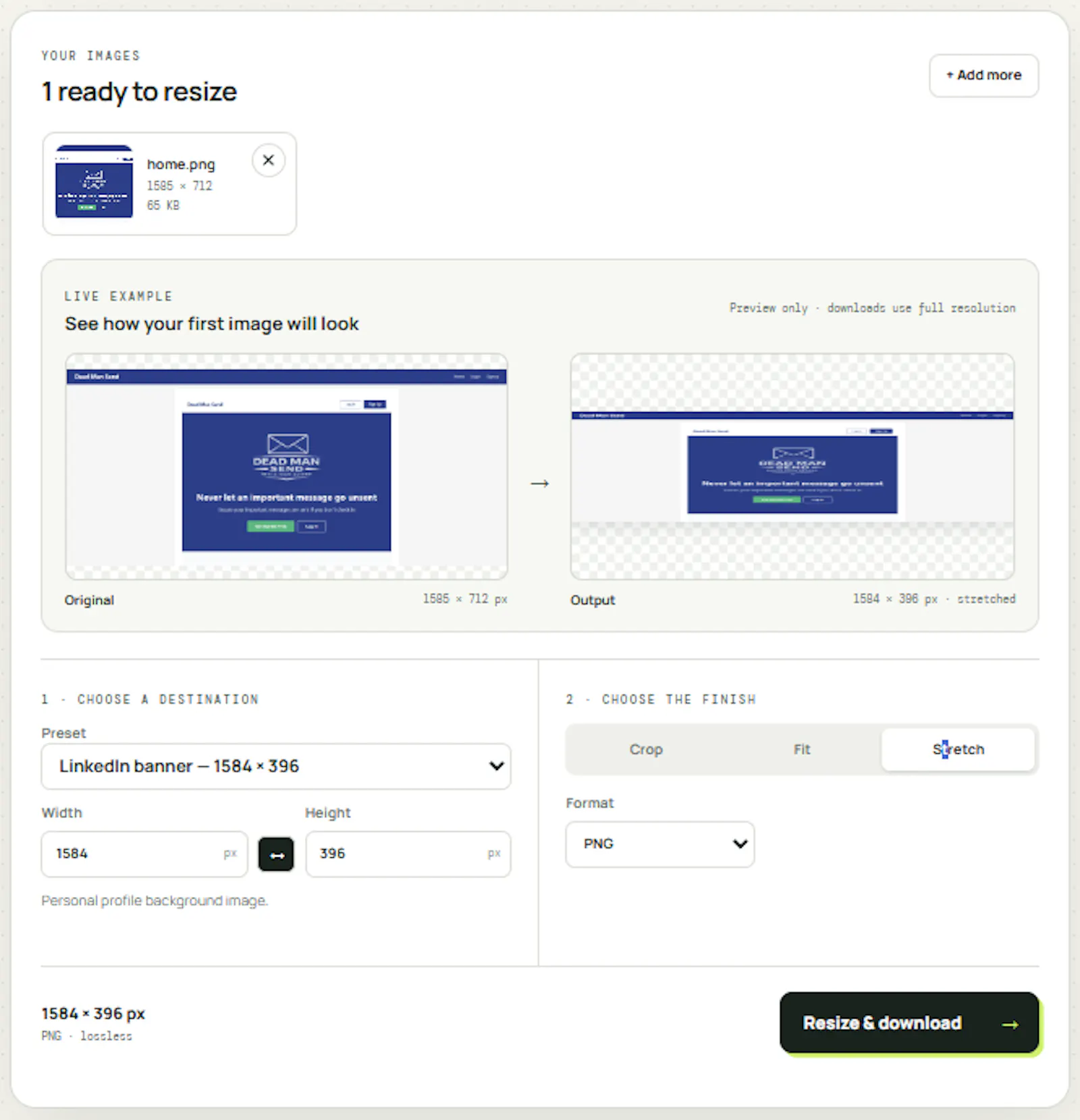 RightSizeFast screenshot 3