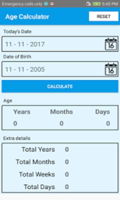 Age calculator gallery image