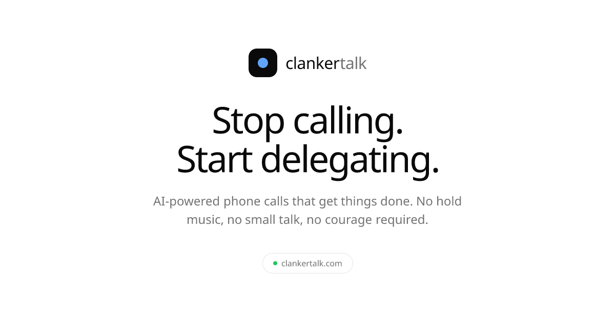 Clanker Talk gallery image