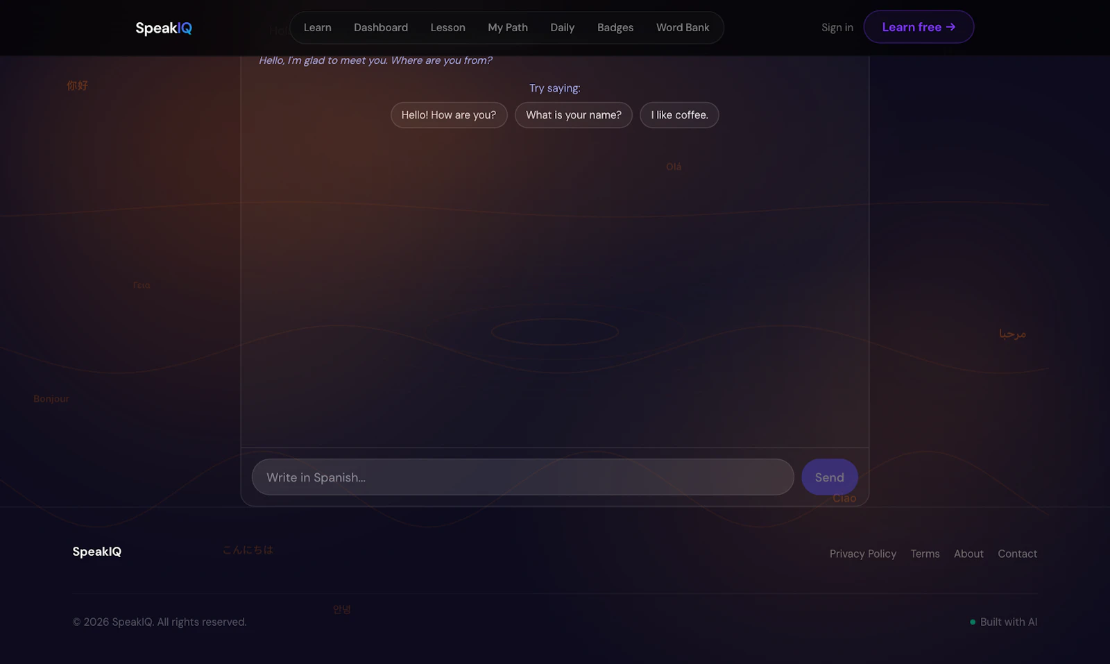 SpeakIQ App screenshot 1
