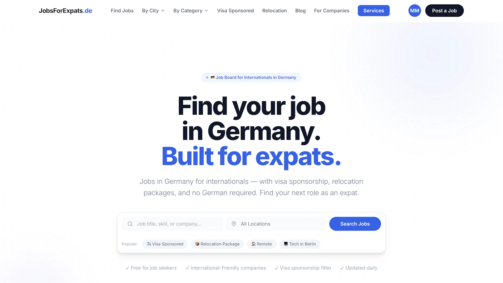 JobsForExpats.de screenshot 1