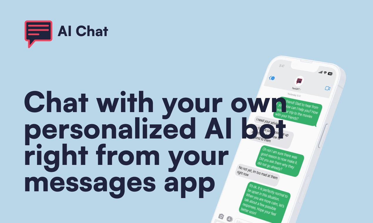 AI Chat SMS - Chat met uw gepersonaliseerde AI -bot via sms media 1