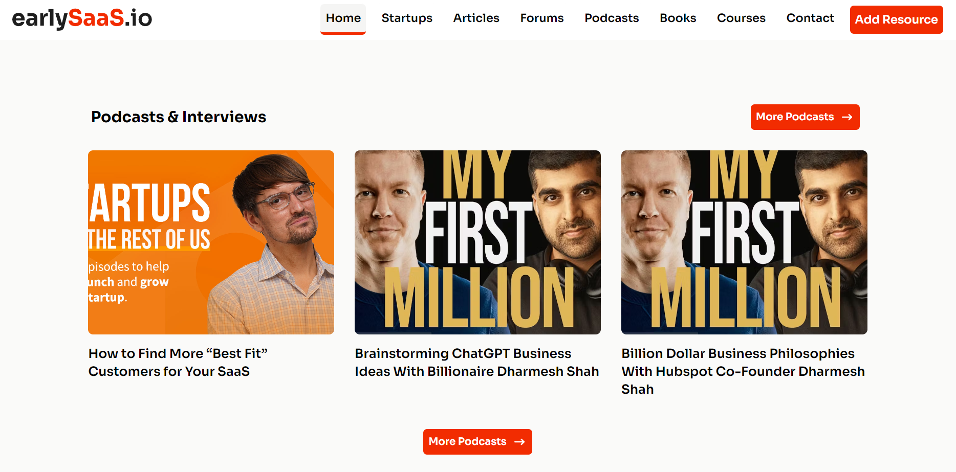 EarlySaaS.io - Eine Sammlung von Ressourcen, um in der SaaS -Branche weiter zu bleiben Medien 1