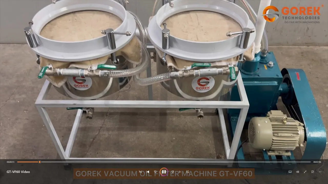 Vacuum Oil Filter Machine At Gorek Tech gallery image