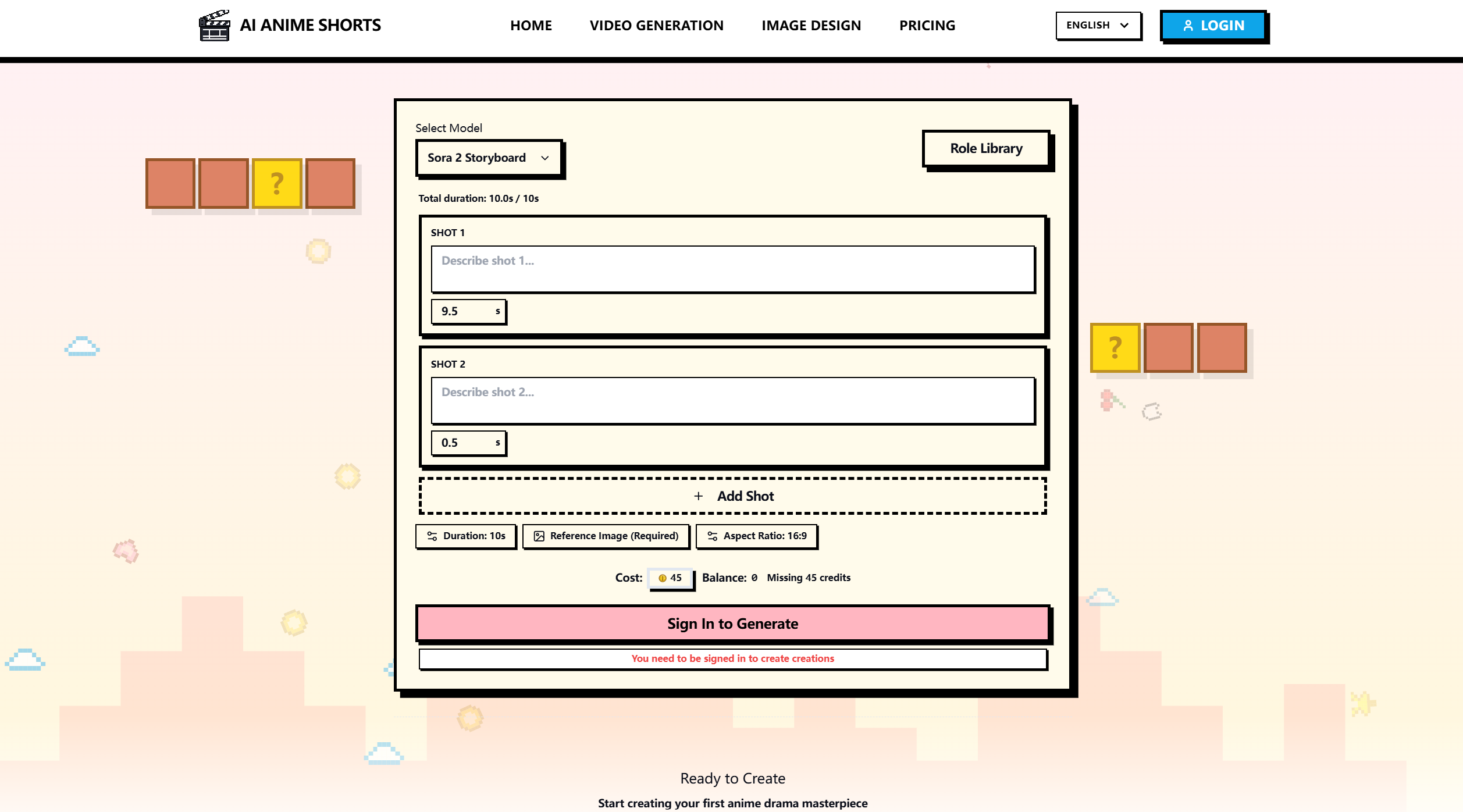 AI Anime Shorts - Screenshot 2 showing product features and functionality