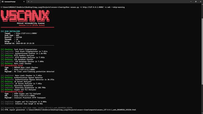 VScanX screenshot 1