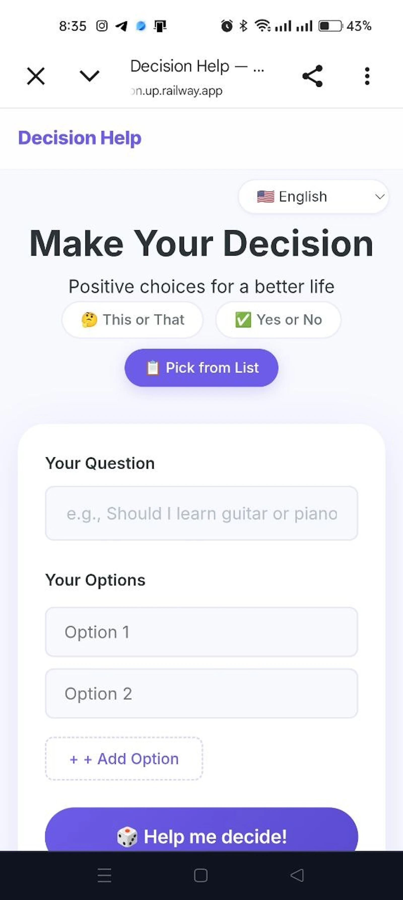 Decision Help screenshot 8