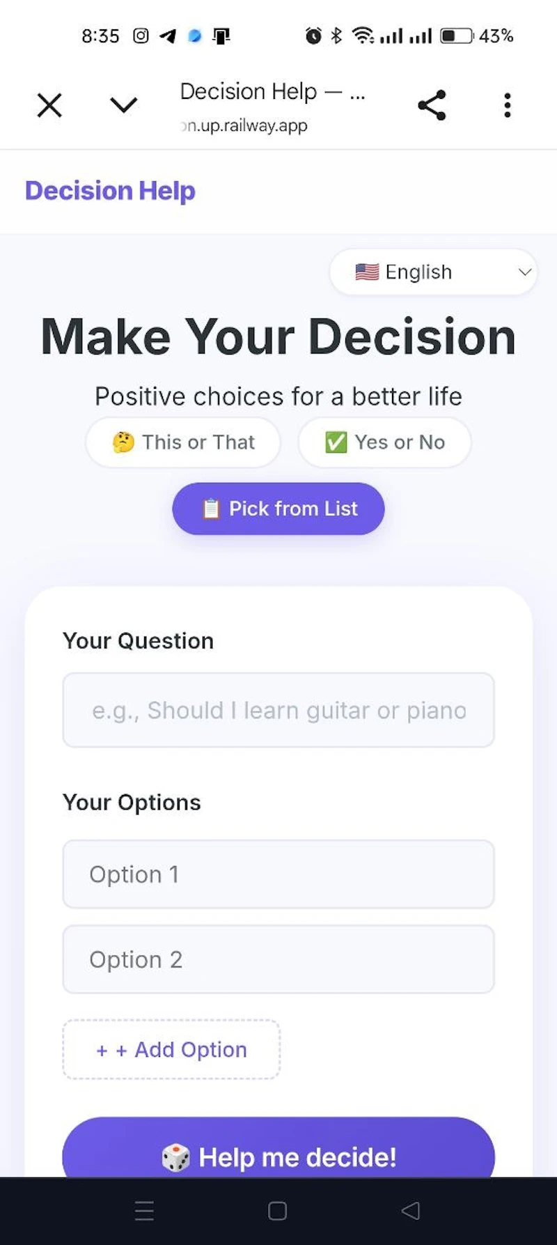 Decision Help screenshot 8