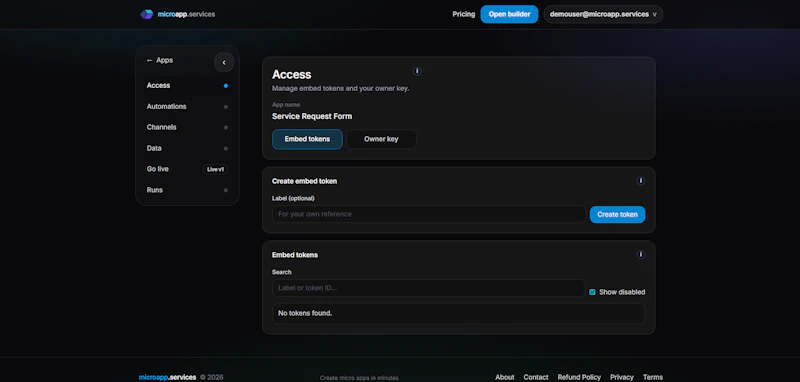 microapp.services screenshot 4