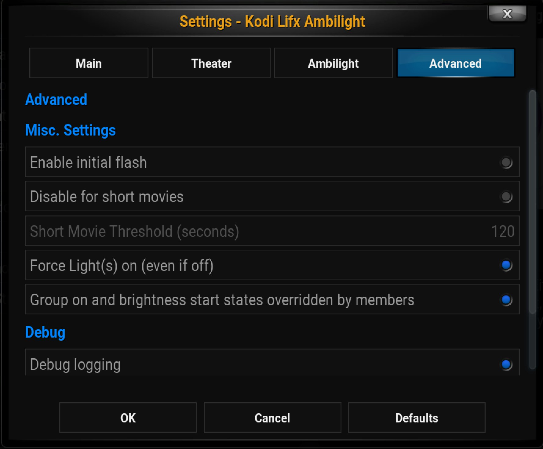 Lifx Addon for Kodi gallery image