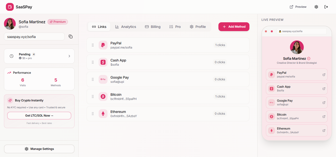 SaaSPay - Screenshot 2 showing product features and functionality