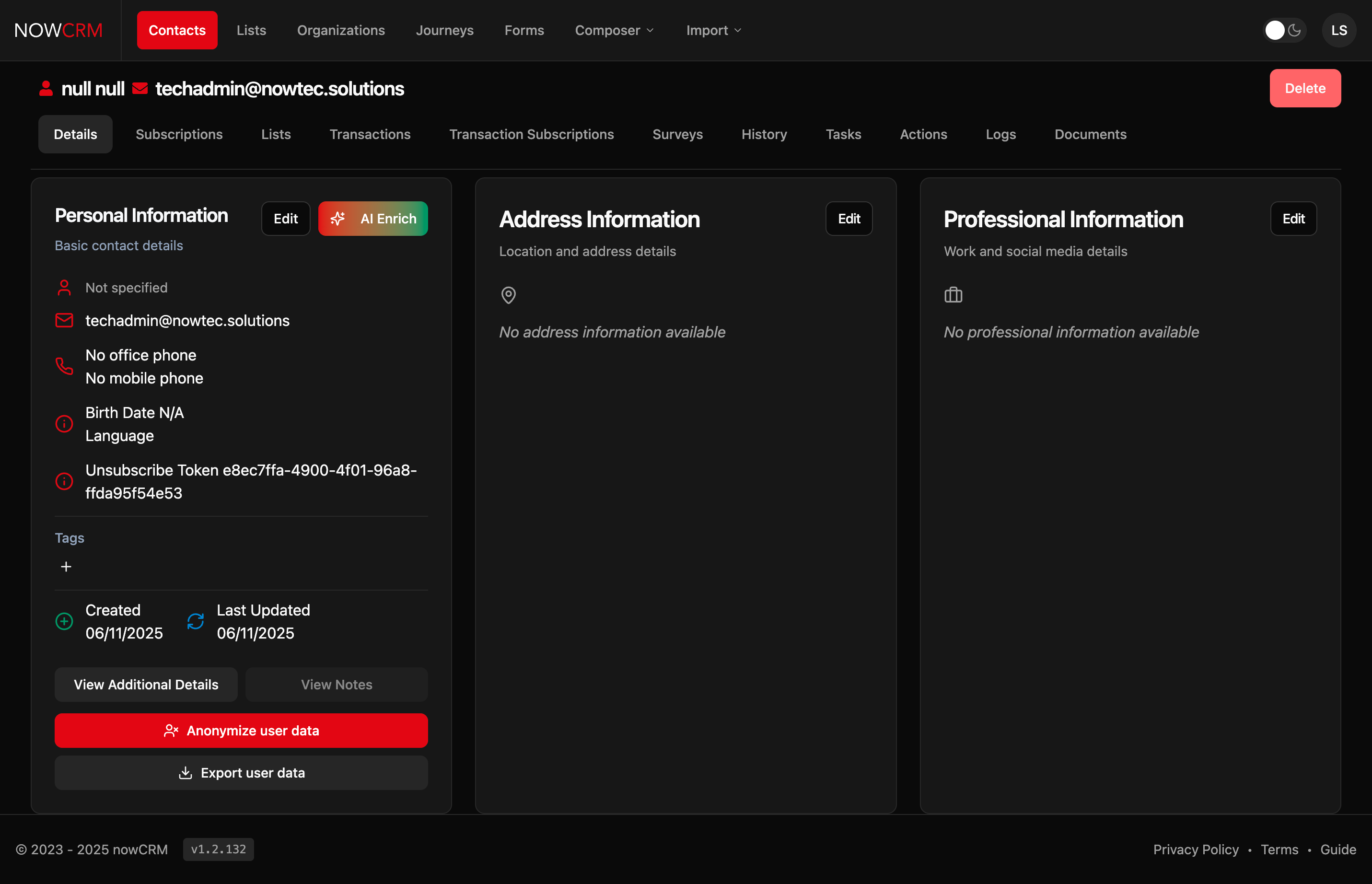 nowCRM - open source CRM for NGOs gallery image