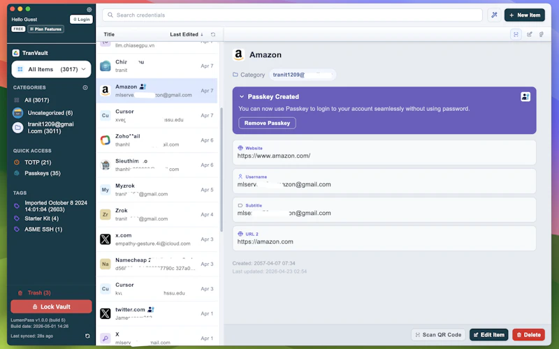 LumenPass - Password Manager screenshot 1