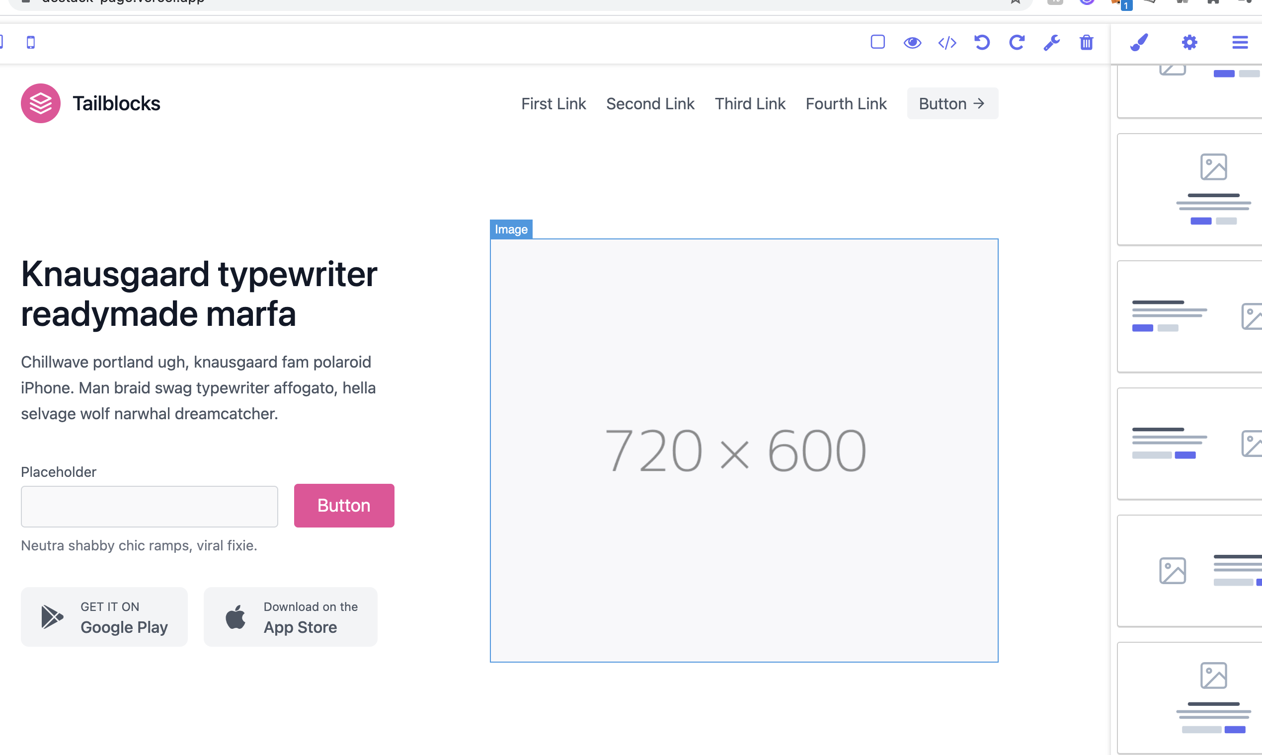 Destack 🔌 The Next.js page builder gallery image
