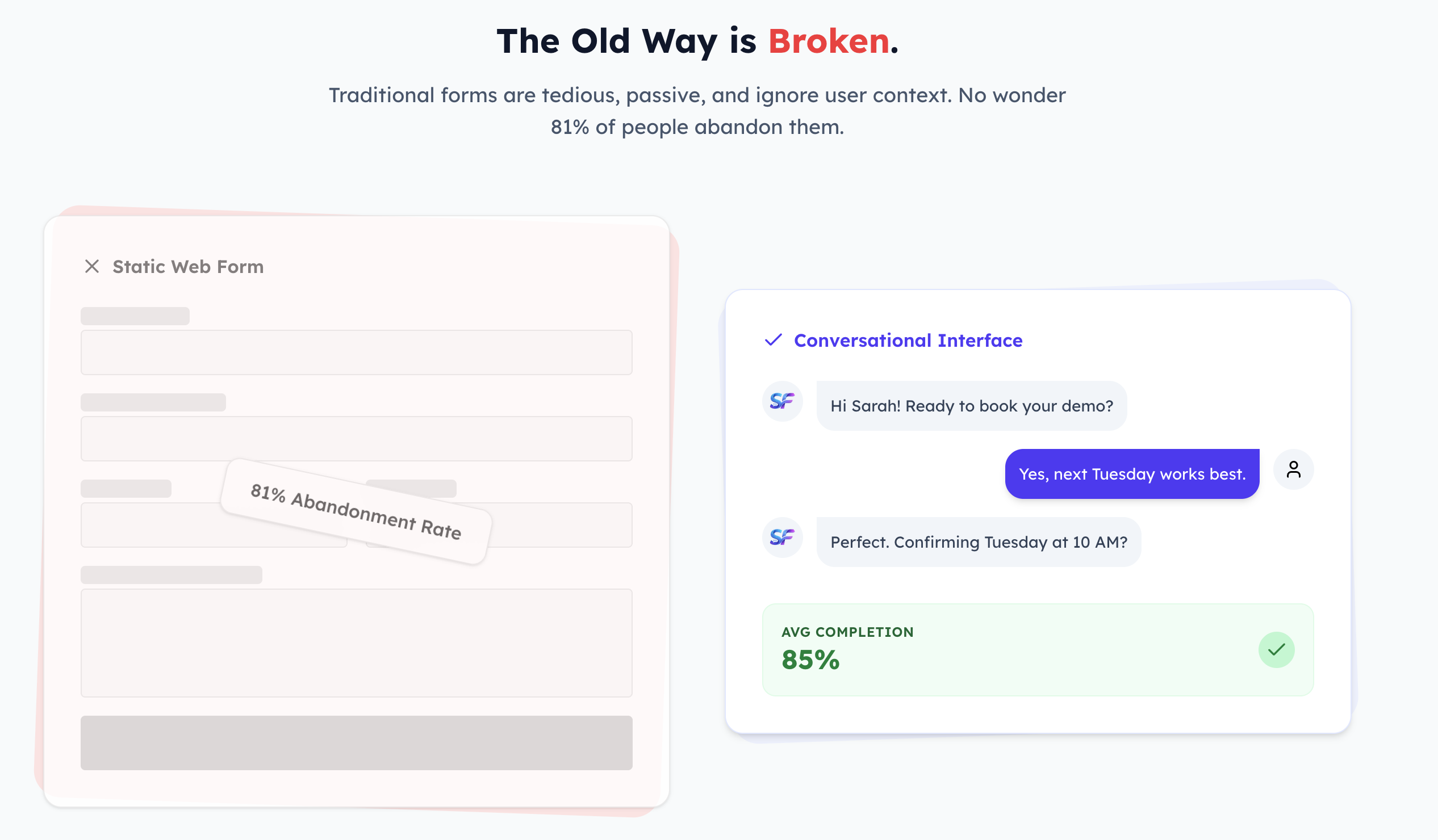 Seamless Forms - Main product screenshot demonstrating key features and user interface