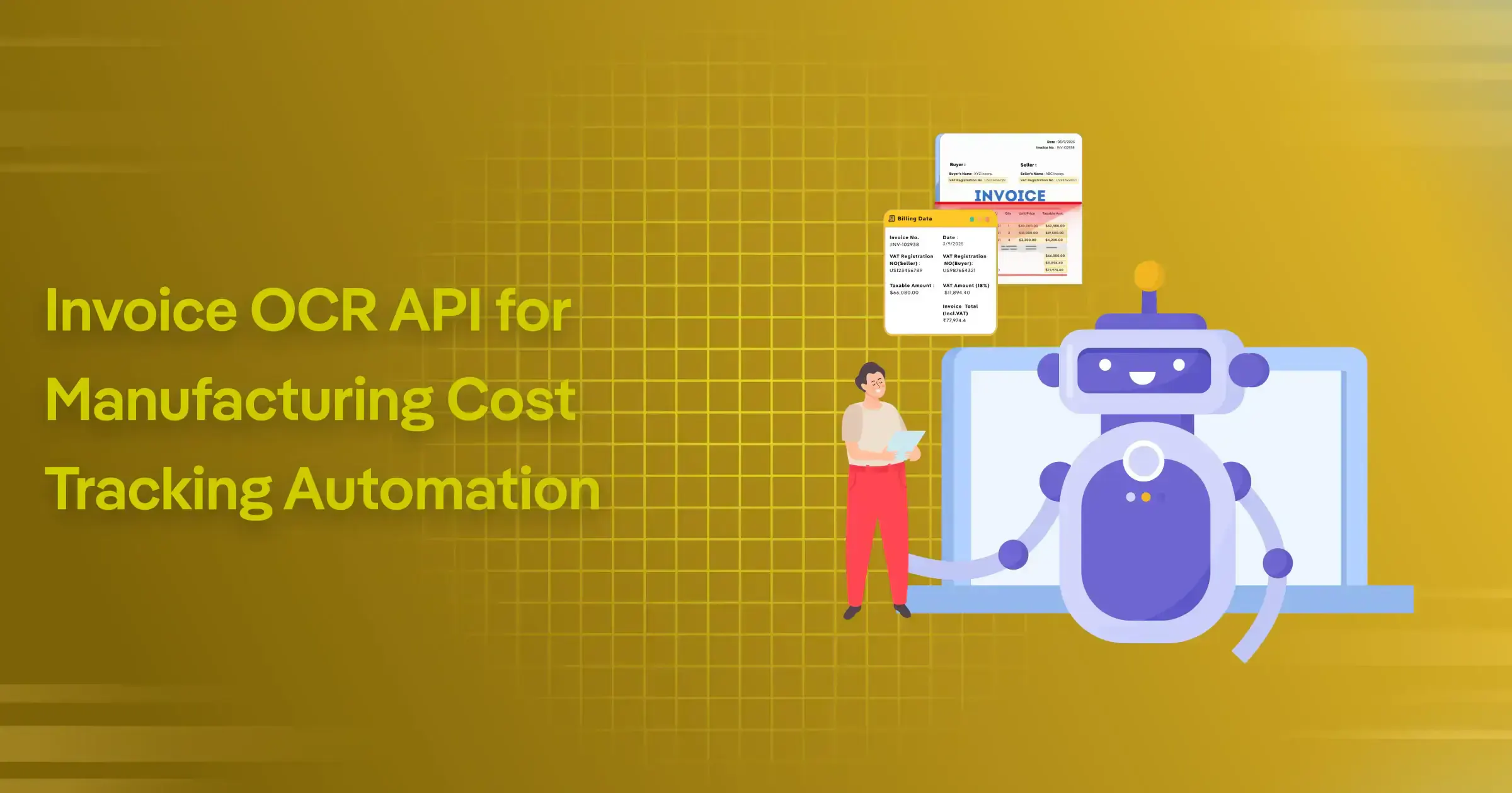 Invoice OCR API for Manufacturing Cost 제품 배너