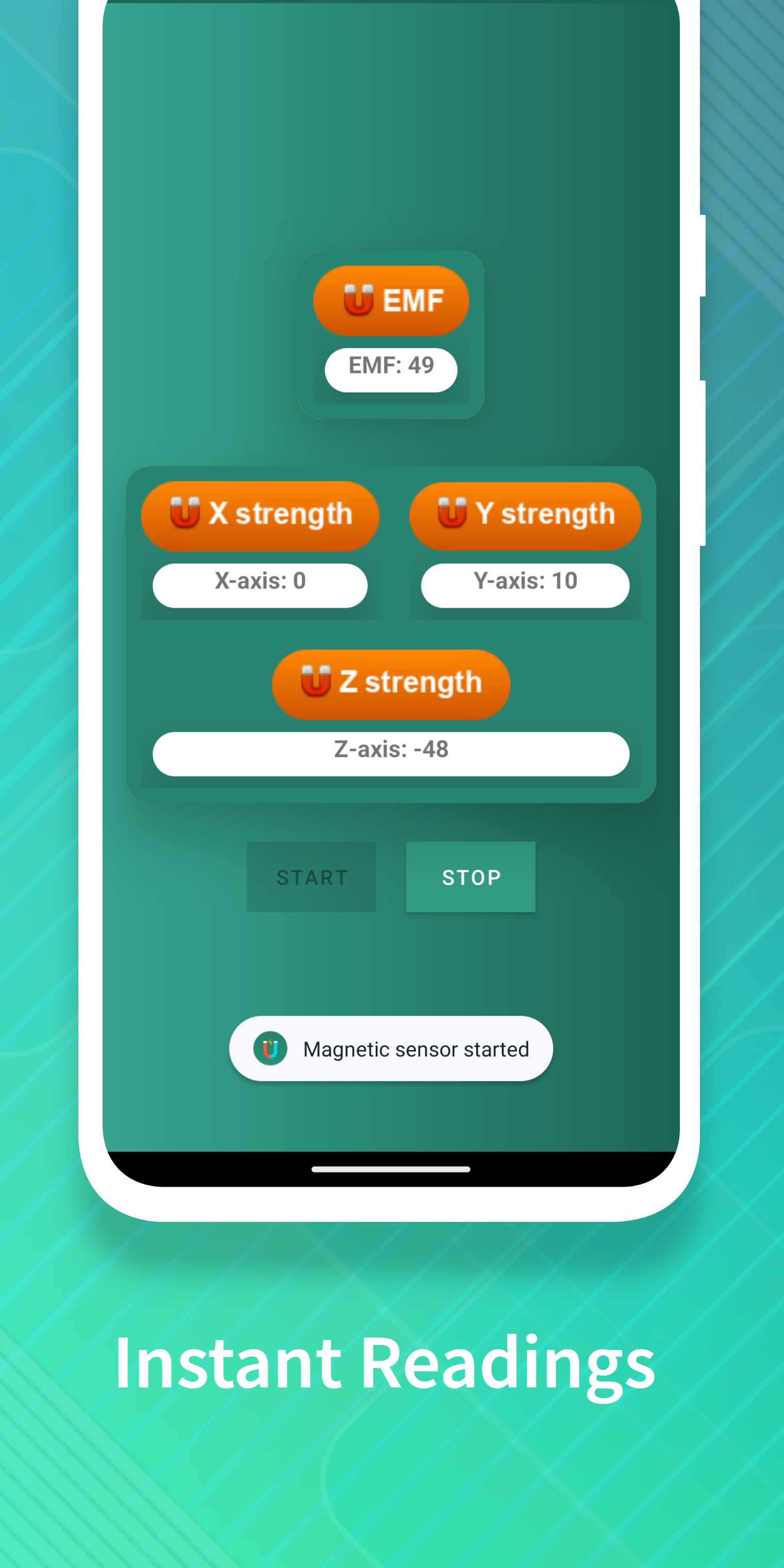 Magnetic Sensor - Magnetometer - EMF App media 3