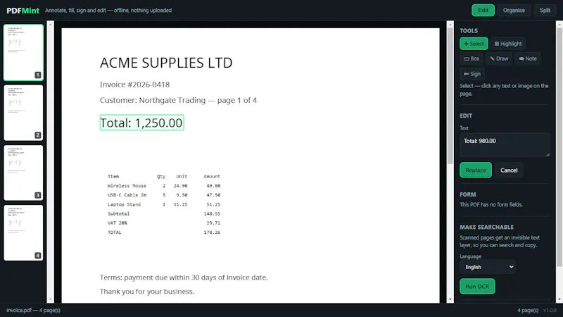 PDFMint screenshot 4