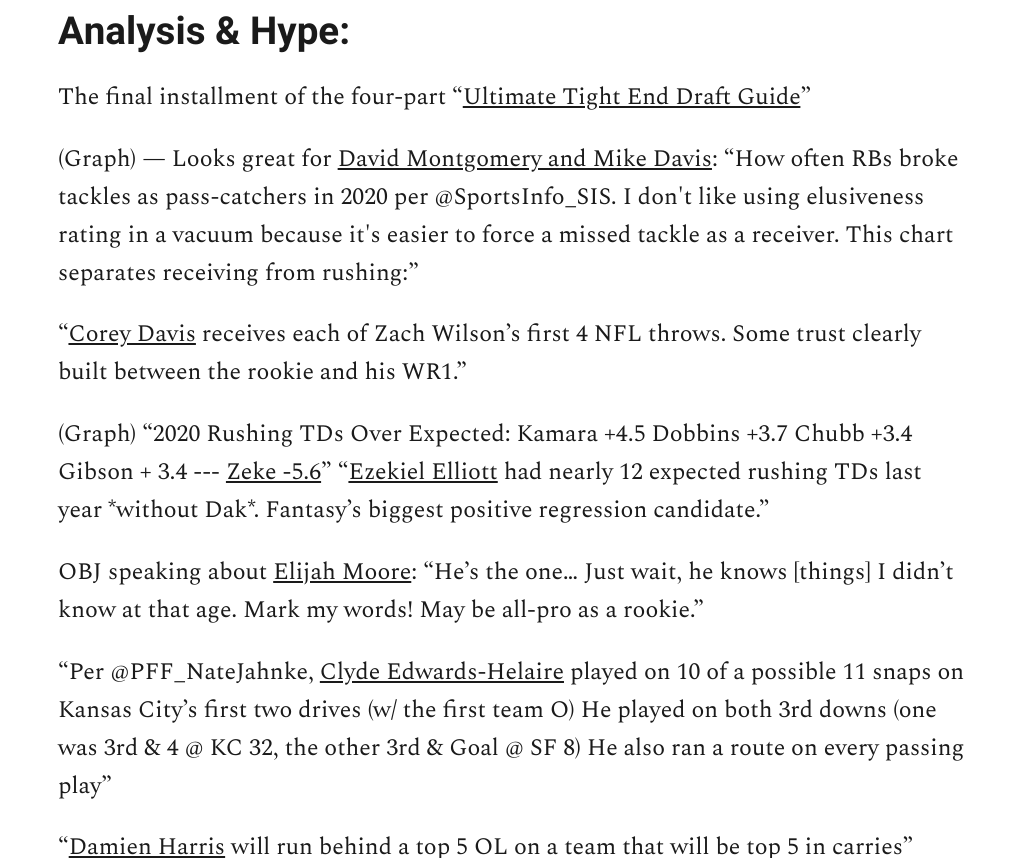 The Fantasy Football Newsletter gallery image