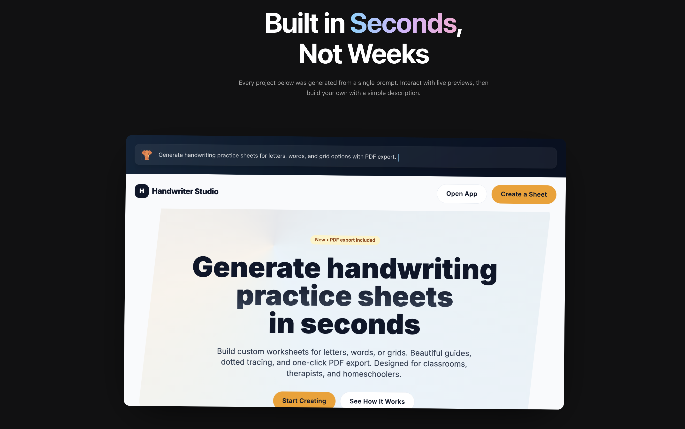 Teda.dev - AI app builder gallery image