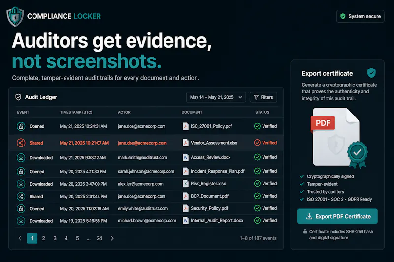 Compliance Locker screenshot 4
