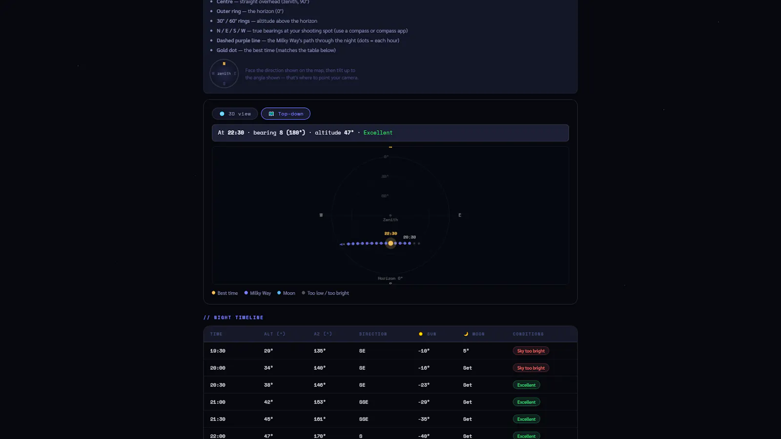 Milky Way Planner screenshot 5