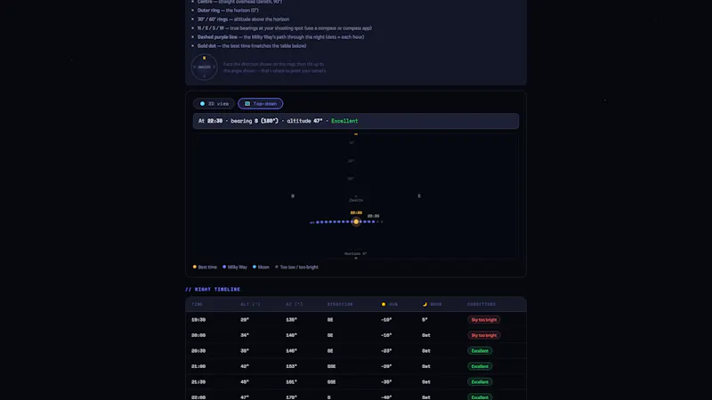 Milky Way Planner screenshot 5