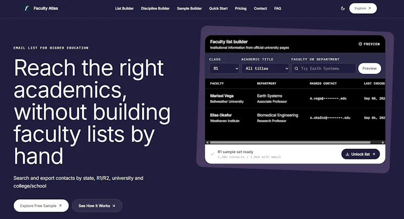 Faculty Atlas screenshot 2