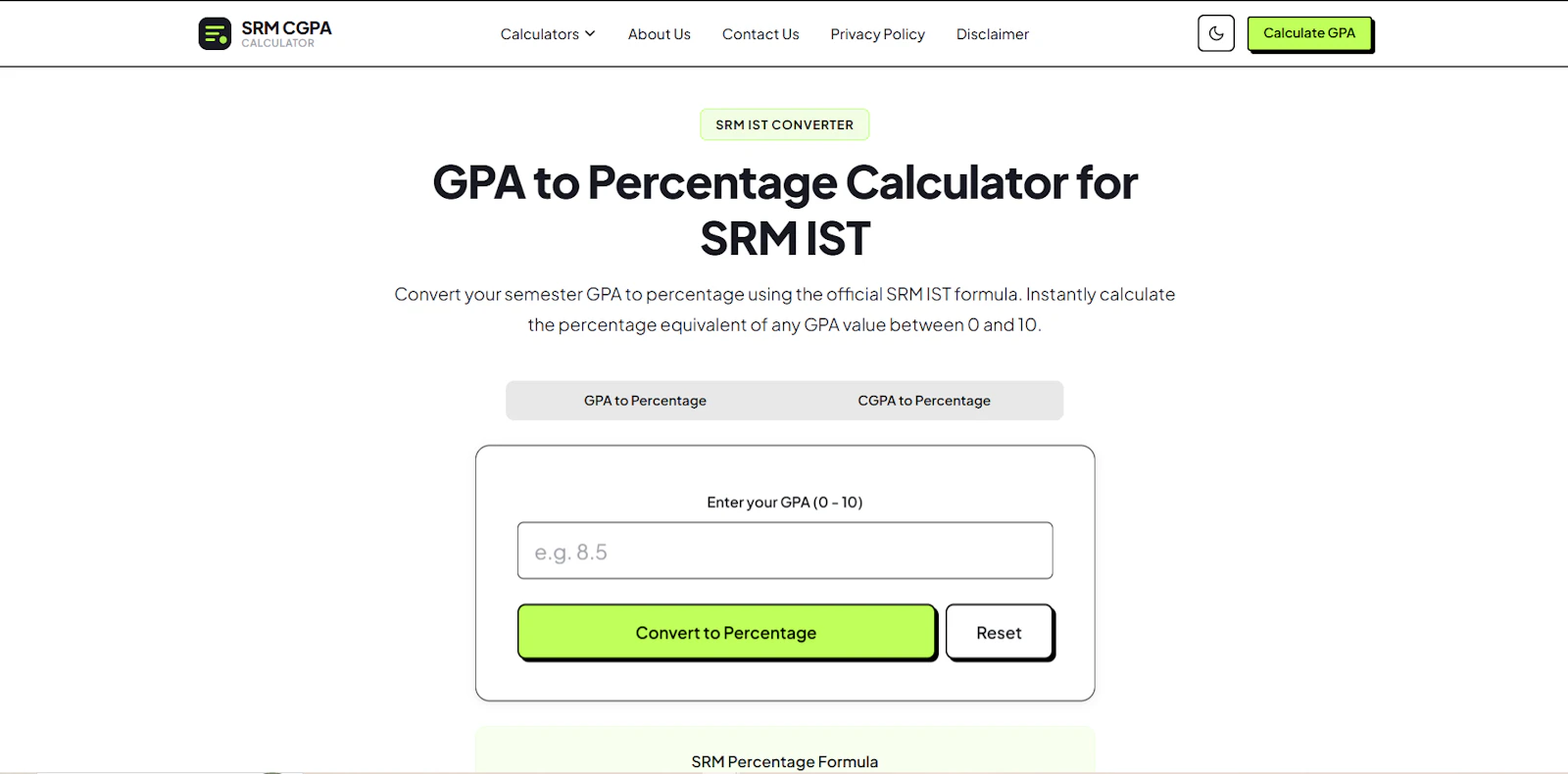 SRM CGPA Calculator screenshot 3
