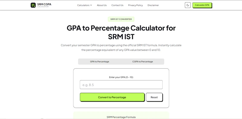 SRM CGPA Calculator screenshot 3