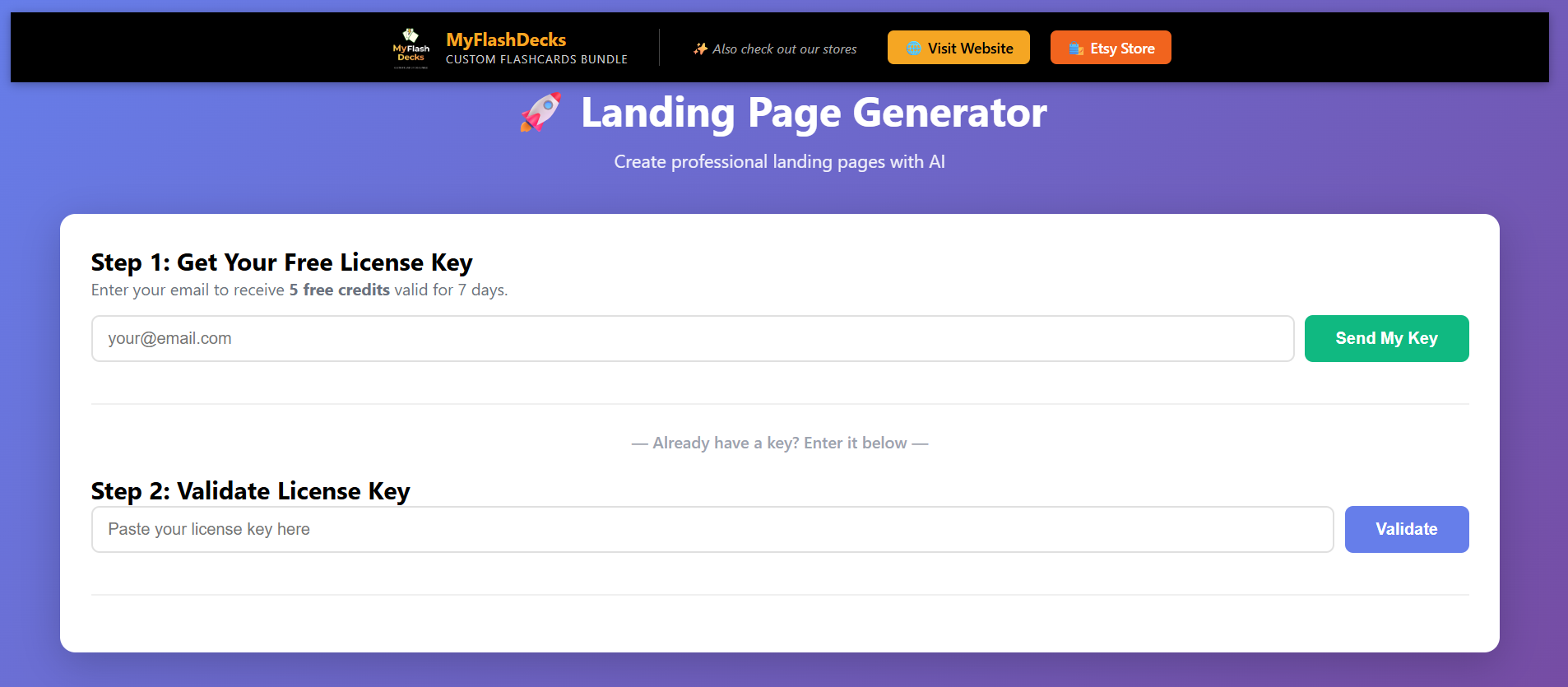 Landing Page Generator gallery image
